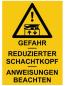 Preview: Schild: Reduzierter Schachtkopf (200x300)