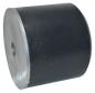 Preview: Aufsetzpuffer D2-85, D=100 x 80 mm, mit runder Stahlplatte