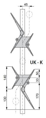 UK-K Umschaltkurve kurz (2-teilig)