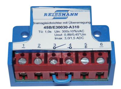 Bremsgleichrichter mit uebererregung 45B/E30030-A310