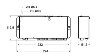 SL6 Haupteinheit Festnetz (PSTN) und GSM, zum Einbau in Steuerung