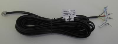 Tableau-Anschlusskabel WE Stecker 4/4, RJ10, 5,0m, offen