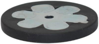 Magnet gummiert d=43mm, h=4,8mm