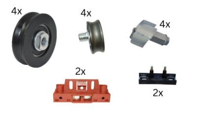 Wartungsset gross für Hydra Plus, 2-flg. zentral öffnende Kabinentür.