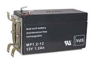 Akku 12V  1,2Ah mit Halter