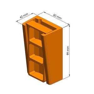 Flachkabel-Aufhaengung 10x50mm