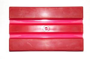 FSF-10-Einlage Aclathan KH rot, 140x29,5x30 mm, Nute 10,5 mm