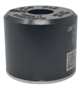 Aufsetzpuffer D2-85, D=100 x 80 mm, mit runder Stahlplatte