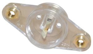 Riegelbuechse fuer Drehtueren, transparent