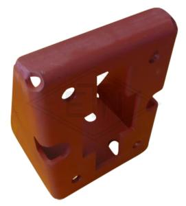 Winkelkonsole für Halteschuh HSML 180 und HSMLS 180, rot-braun grundiert