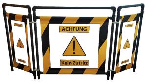 Absicherung des Arbeitsbereiches bei Aufzugsanlagen und Fahrtreppen