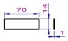 DZ-U1, Unterlage, 1mm dick fuer DZ 18/21