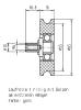 Hochleistungsrolle D=65, 1-rillig m. Bolzen M6,mittlere Aufhaengung