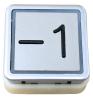 Taster BUT10A, Symbol " -1 ", Farbe blau, erhaben, Schraubanschluss