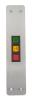 Ruftableau fuer 2 Haltestellen incl. Drucktaster, Besetzlicht, Summer + Frontplatte