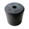 Aufsetzpuffer D7, D=165 x 160 mm, mit runder Stahlplatte
