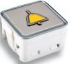MT42-2M, Symbol Alarm - GLOCKE -, Bez. graviert - gelb augelegt