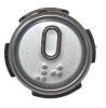 RT42wg Symbol " 0 "" gepraegt schwarz mit Braille.