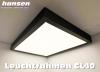 Leuchtrahmen CL40 LED-Flächenlicht im Aluminiumrahmen, Frontscheibe in Acrylglas opal glänzend.