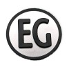 Tasterplatte grau erhaben Symbol "EG"