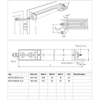 AETS 600/35-O, A (501x35x34mm)