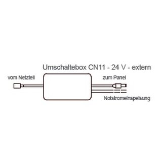 CN11-24 V-extern, Umschaltbox fr Notlichtbetrieb bei Stromausfall