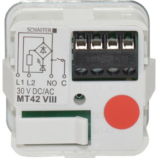 MT42 VIII, geprgt EG Brailleschrift, LED 30V - rot