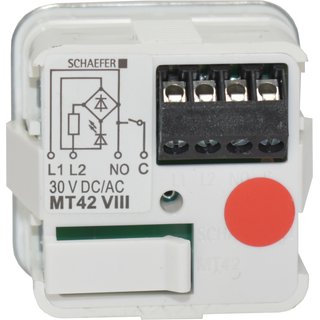 MT42 VIII, geprgt Tr-auf Brailleschrift, LED 30V - rot