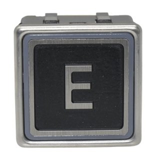 ST40R LED 24V blau, Schraubsteck und Micro-MaTch, Symbol E - taktil schwarz