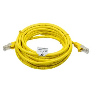 Systemkabel 5,0m gelb, Patchkabel CAT5-500 SFTP