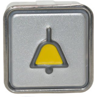Taster MT42, rot LED, 12V, Symbol  Glocke