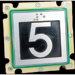 Taster D32 Symbol 5, 50x50mm,Taktil Braille 30mm, VA, komplett