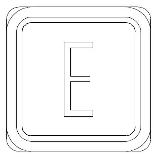 B50Q XL VIII Symbol  E , bicolor, geprgt schwarz