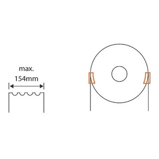 Finger- und Seilabspringschutz 300-470 mm