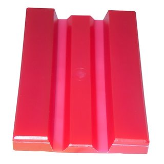 FSF-5-Einlage Aclathan KH rot, 140x29,5x30 mm, Schienenbreite: 5mm