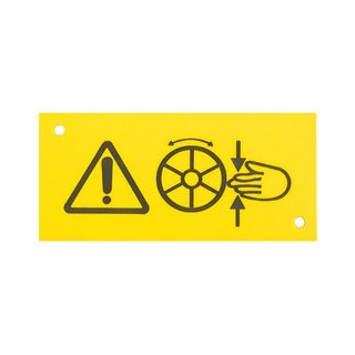 Piktogramm/ Warnschild mit 2 Kabelbindern